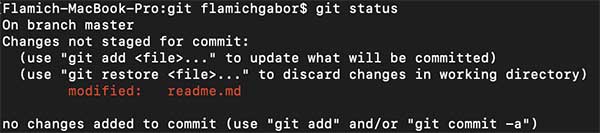 git status